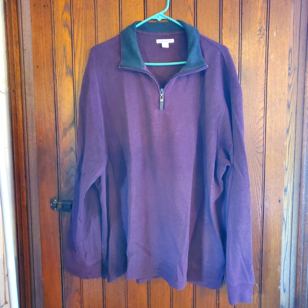 Amazon Essentials Purple Quarter Zip Sweater, XXL